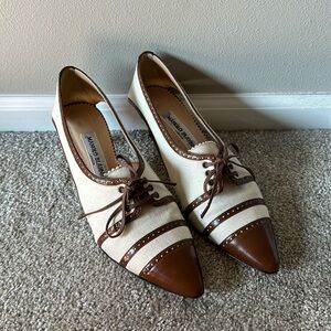 Manolo Blahnik Oxford style heels